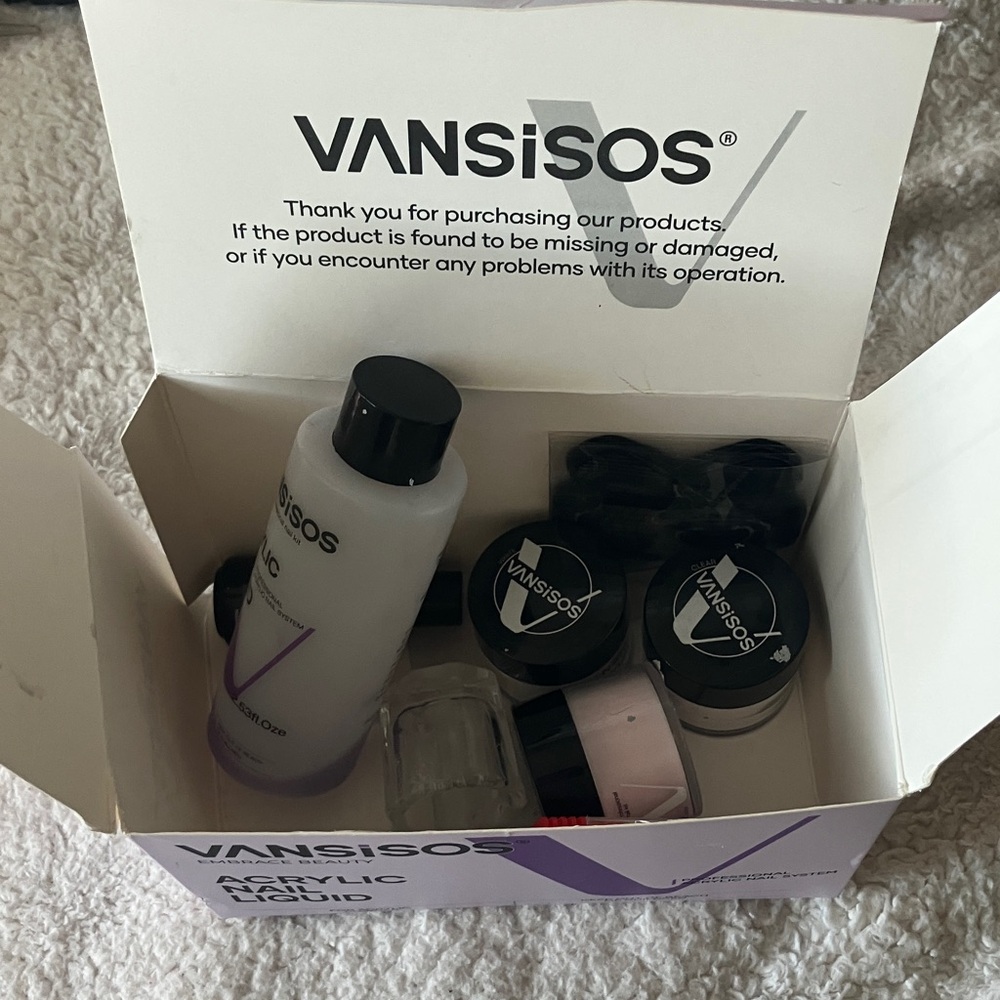 VANSISOS Nail Art Kit - Black and White